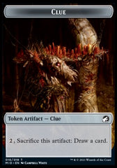 Clue // Treefolk Double-Sided Token [Innistrad: Midnight Hunt Tokens] | Good Games Cannington