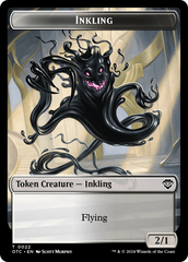 Inkling // Treasure Double-Sided Token [Outlaws of Thunder Junction Commander Tokens] | Good Games Cannington