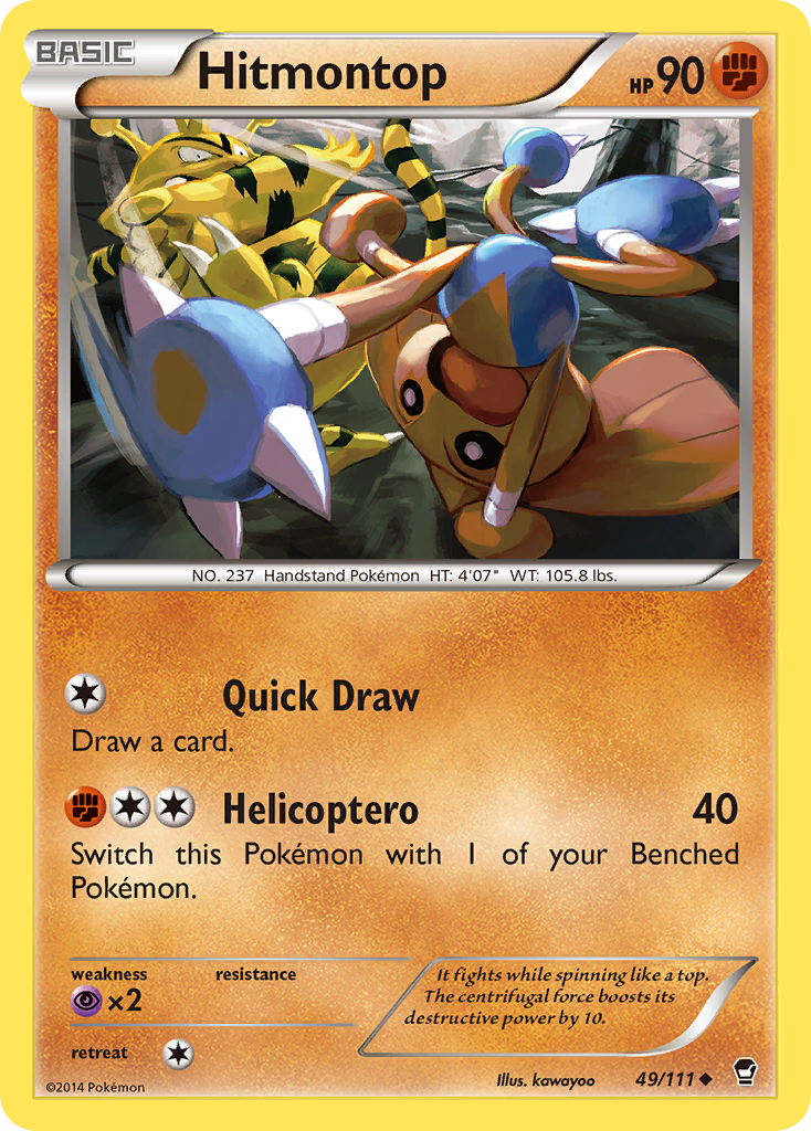 Hitmontop (49/111) [XY: Furious Fists] | Good Games Cannington