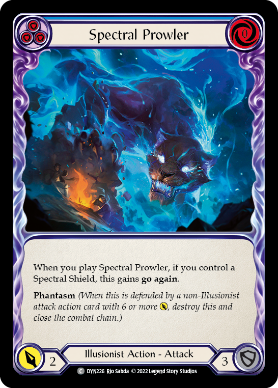 Spectral Prowler (Blue) [DYN226] (Dynasty)  Rainbow Foil | Good Games Cannington