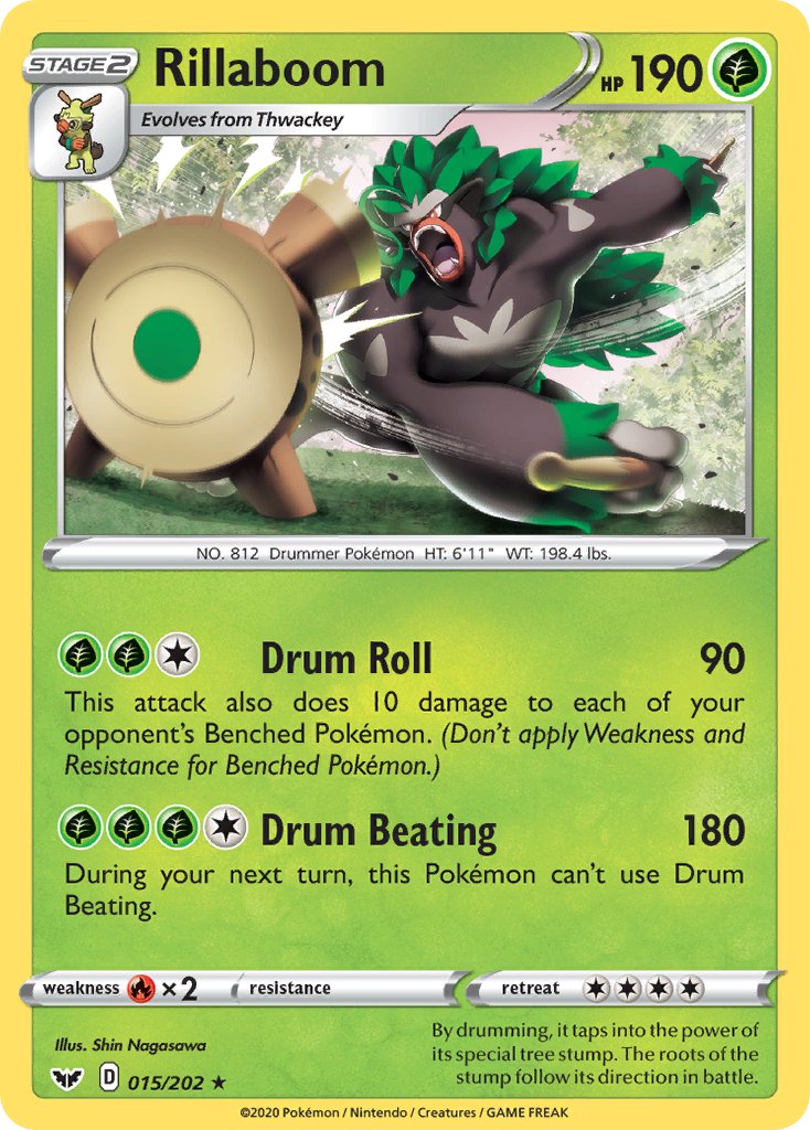 Rillaboom (015/202) (Cracked Ice Holo) (Theme Deck Exclusive) [Sword & Shield: Base Set] | Good Games Cannington