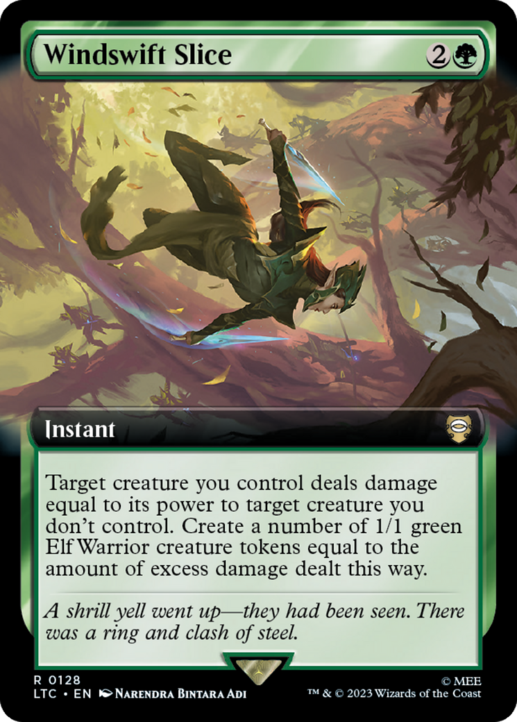 Windswift Slice (Extended Art) [The Lord of the Rings: Tales of Middle-Earth Commander] | Good Games Cannington