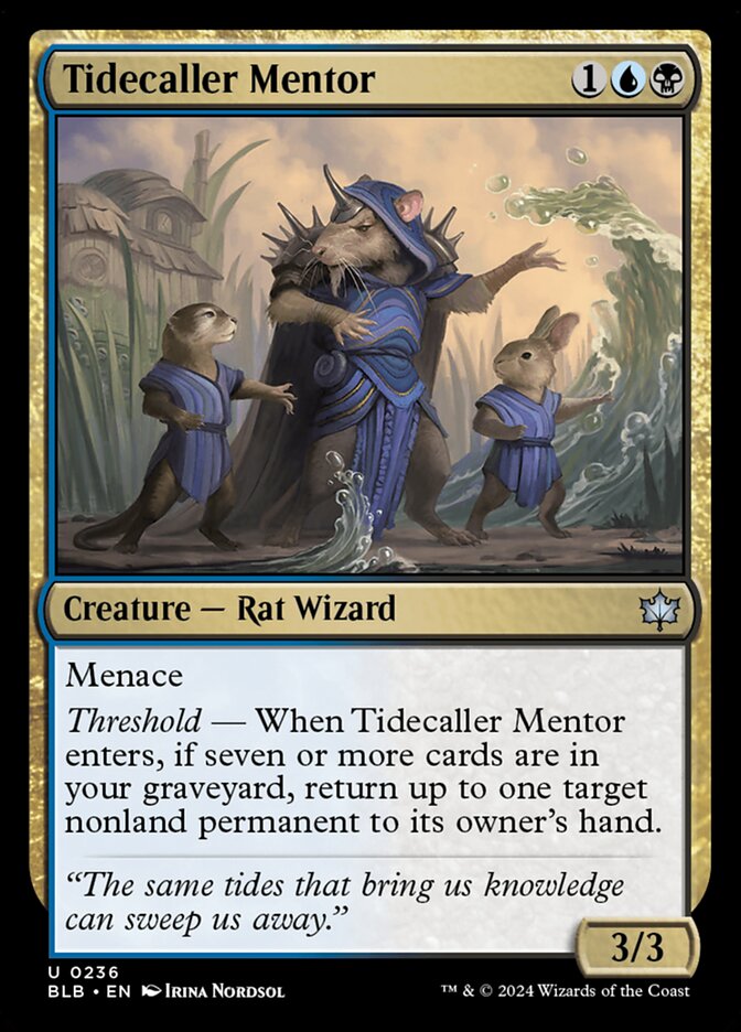 Tidecaller Mentor 236 (Bloomburrow)  - Foil | Good Games Cannington