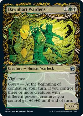 Dawnhart Wardens Showcase 308 (Innistrad: Midnight Hunt)  | Good Games Cannington