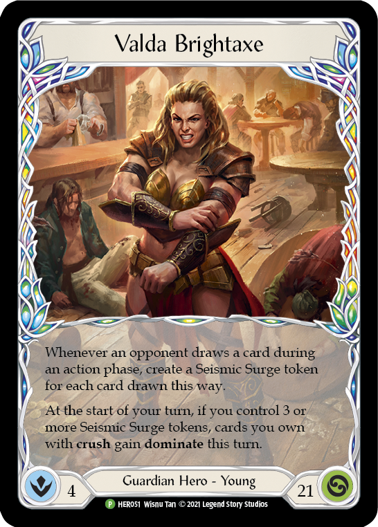Valda Brightaxe [HER051] (Promo)  Cold Foil | Good Games Cannington