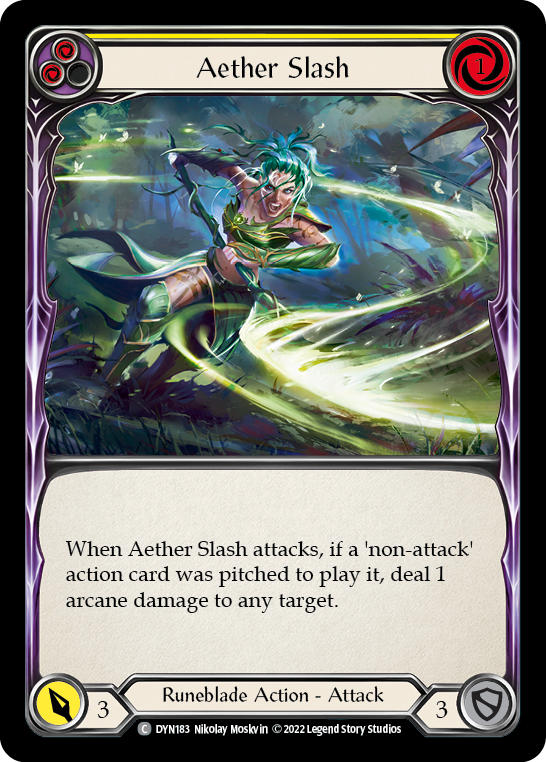 Aether Slash (Yellow) [DYN183] (Dynasty) | Good Games Cannington