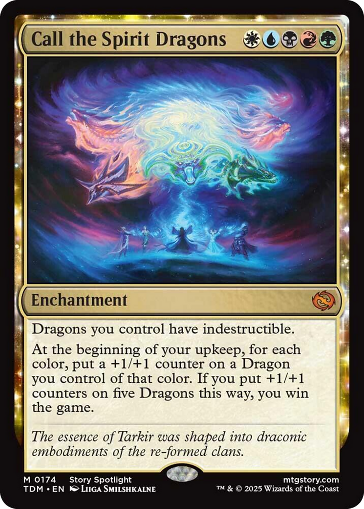 Call the Spirit Dragons [Tarkir: Dragonstorm] | Good Games Cannington
