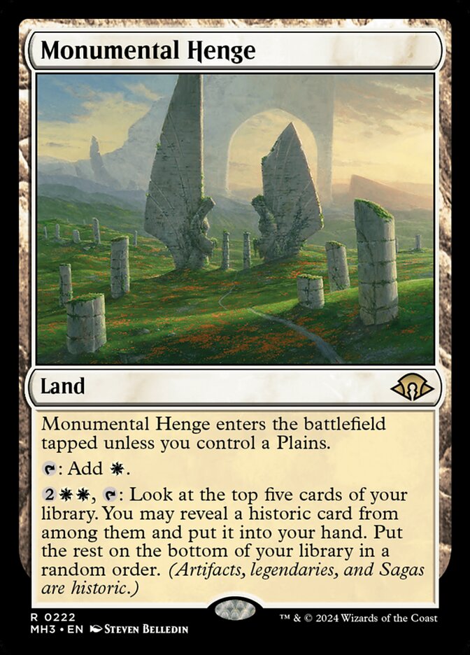 Monumental Henge 222/319 (Modern Horizons 3)  - Foil | Good Games Cannington