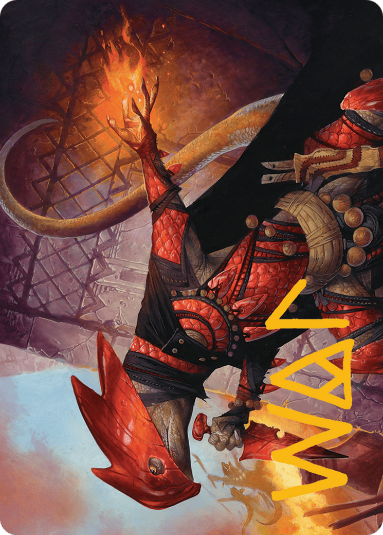 Cindering Cutthroat Art Card (Gold-Stamped Signature) [Bloomburrow Art Series] | Good Games Cannington