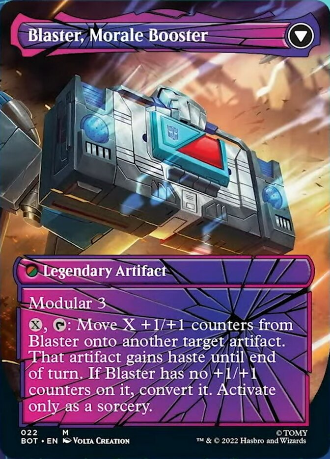 Blaster, Combat DJ // Blaster, Morale Booster (Shattered Glass) [Transformers] | Good Games Cannington