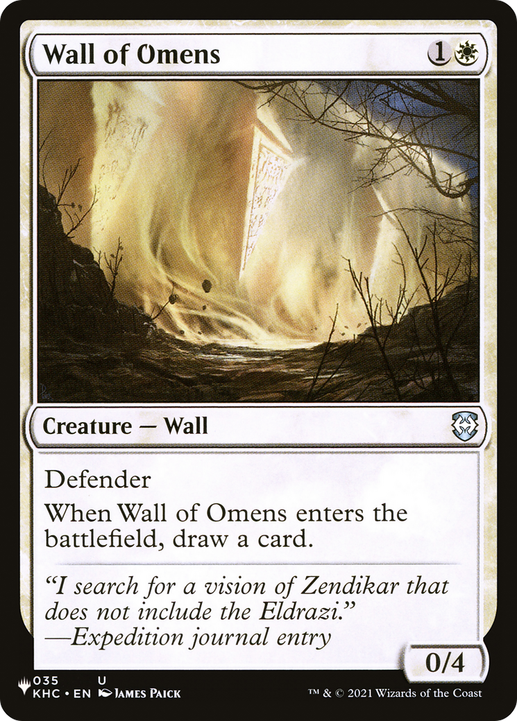 Wall of Omens (KHC) [The List] | Good Games Cannington