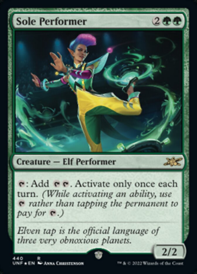 Sole Performer (Galaxy Foil) [Unfinity] | Good Games Cannington