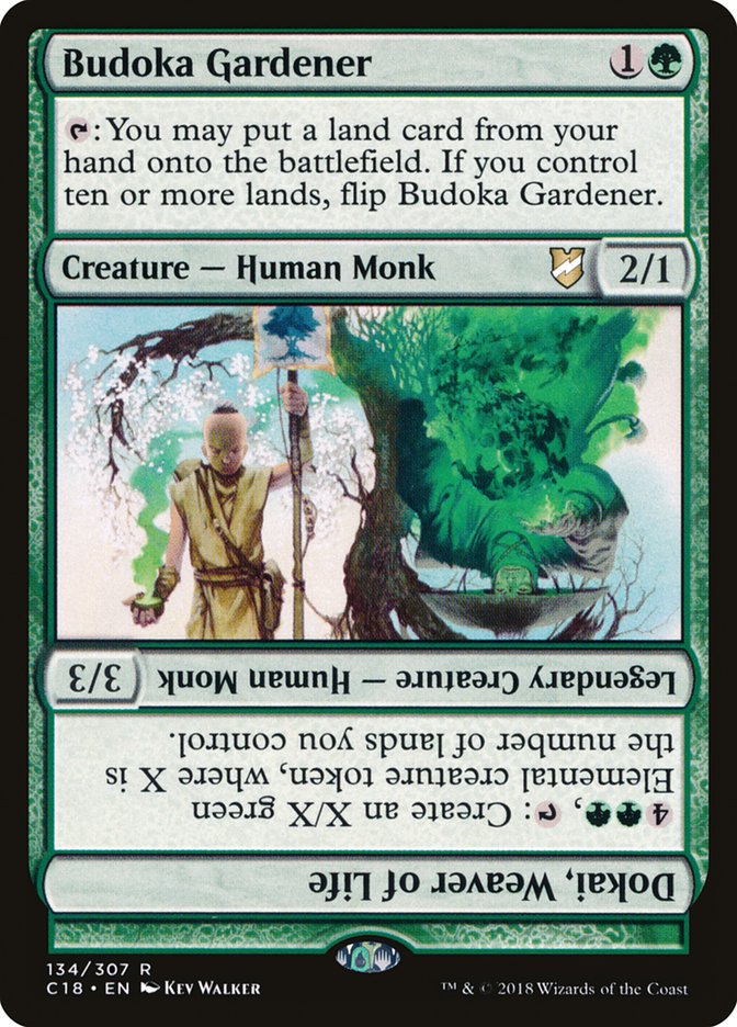 Budoka Gardener // Dokai, Weaver of Life 134 (Commander 2018)  | Good Games Cannington