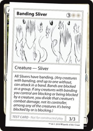 Banding Sliver (2021 Edition) [Mystery Booster Playtest Cards] | Good Games Cannington