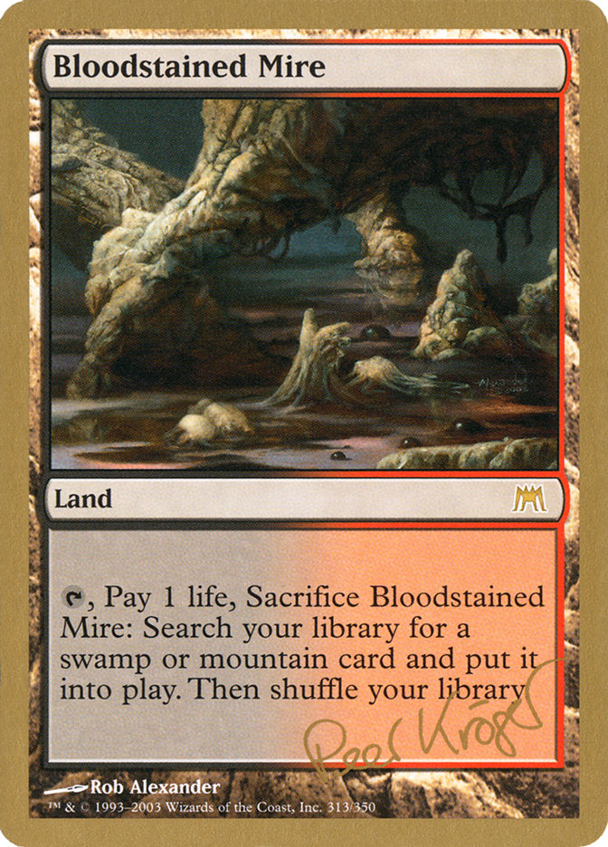 Bloodstained Mire (Peer Kroger) [World Championship Decks 2003] | Good Games Cannington