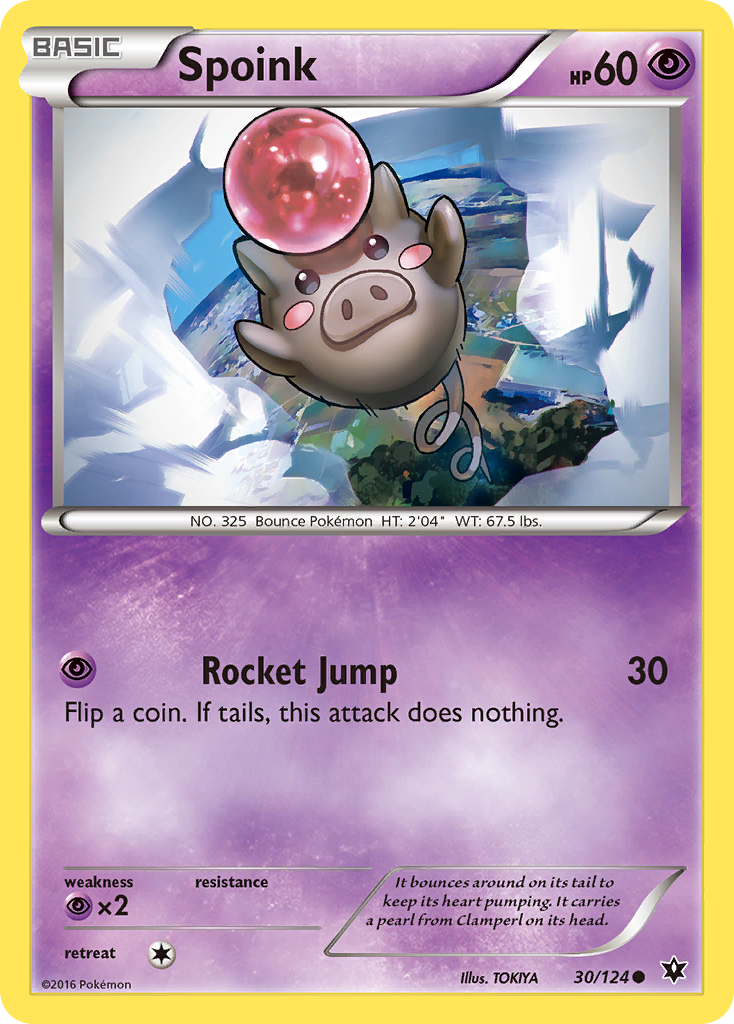 Spoink (30/124) [XY: Fates Collide] | Good Games Cannington