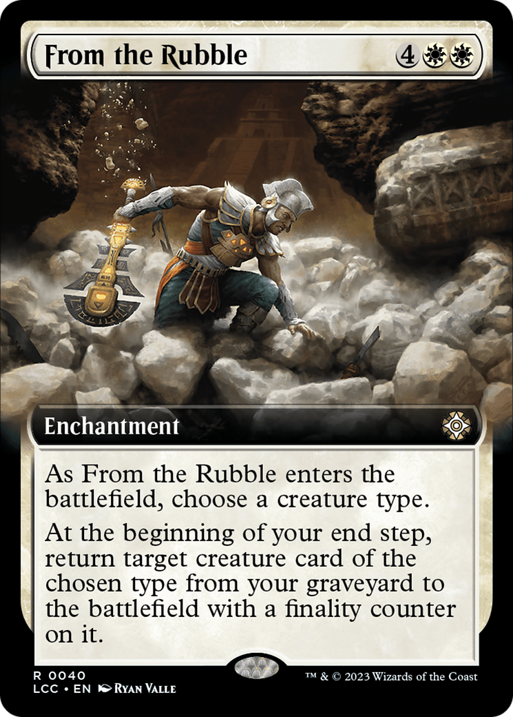 From the Rubble (Extended Art) [The Lost Caverns of Ixalan Commander] | Good Games Cannington