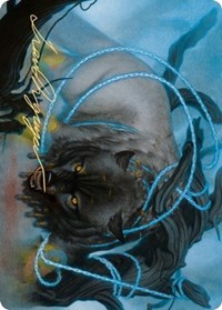 Bind the Monster Art Card (Gold-Stamped Signature) [Kaldheim Art Series] | Good Games Cannington