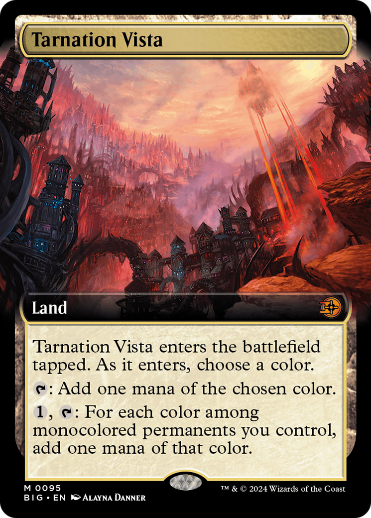 Tarnation Vista (Extended Art) [Outlaws of Thunder Junction: The Big Score] | Good Games Cannington