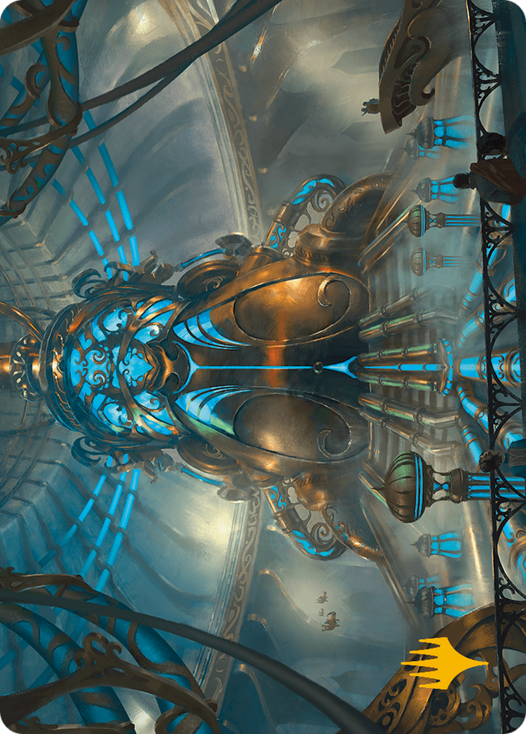 Aether Refinery Art Card (Gold-Stamped Planeswalker Symbol) [Modern Horizons 3 Art Series] | Good Games Cannington