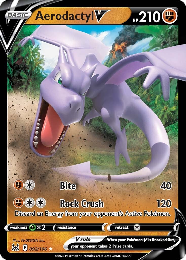 Aerodactyl V (092/196) [Sword & Shield: Lost Origin] | Good Games Cannington
