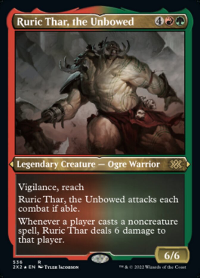 Ruric Thar, the Unbowed (Foil Etched) [Double Masters 2022] | Good Games Cannington