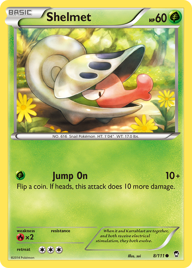 Shelmet (8/111) [XY: Furious Fists] | Good Games Cannington