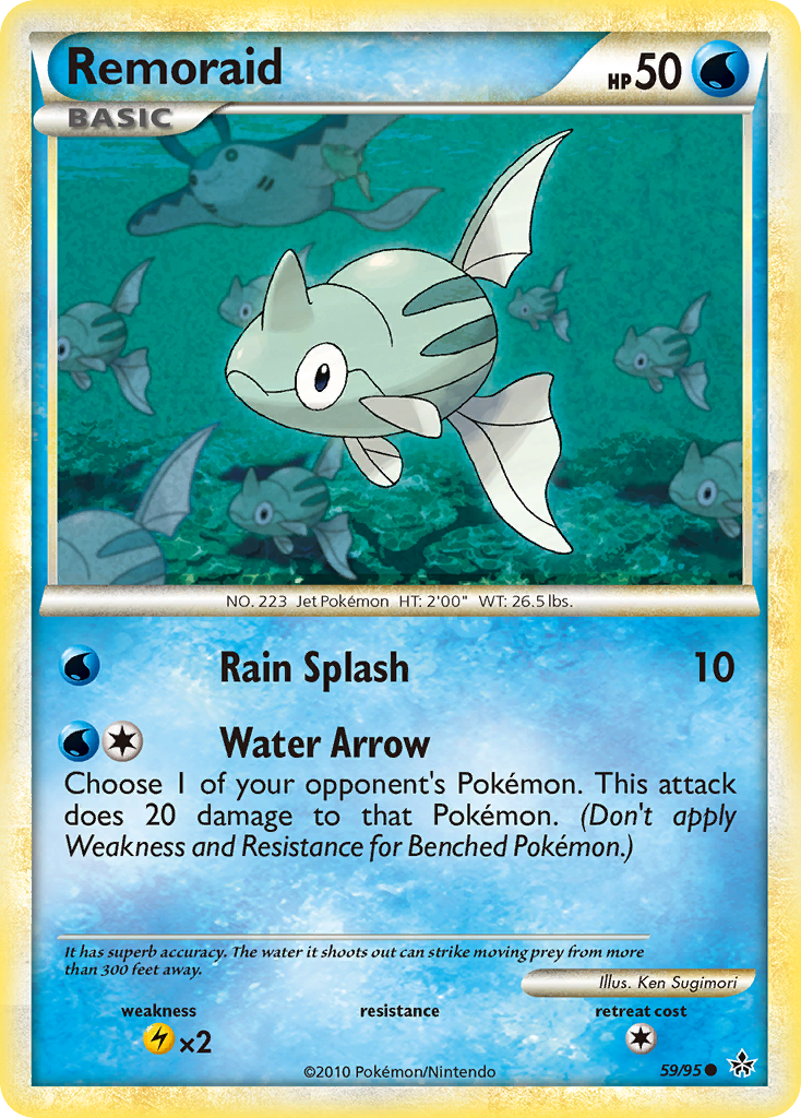 Remoraid (59/95) [HeartGold & SoulSilver: Unleashed] | Good Games Cannington