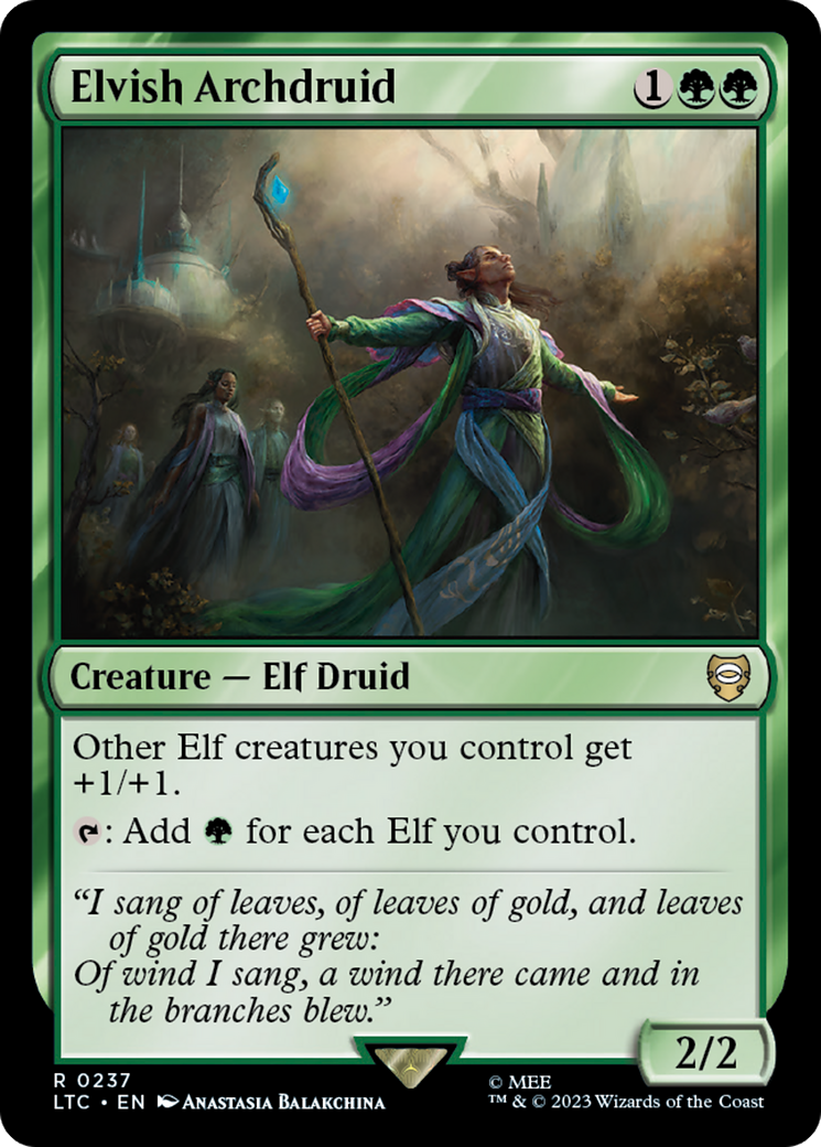 Elvish Archdruid [The Lord of the Rings: Tales of Middle-Earth Commander] | Good Games Cannington