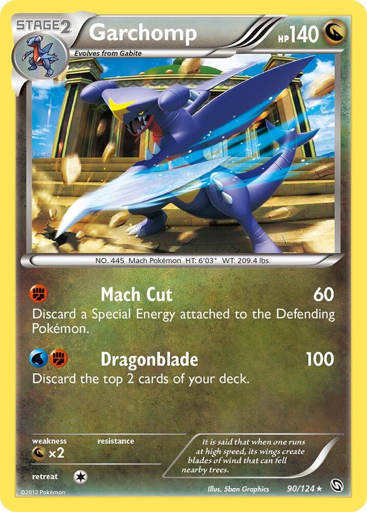 Garchomp 90/124 (Dragons Exalted)  - Holofoil | Good Games Cannington