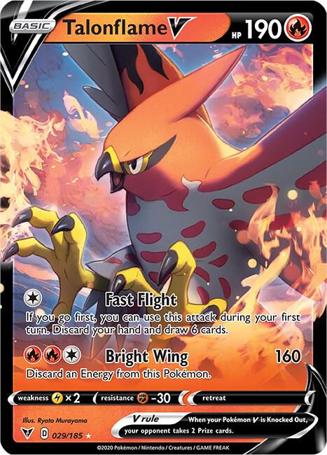 Talonflame V 029/185 (SWSH04: Vivid Voltage)  - Holofoil | Good Games Cannington