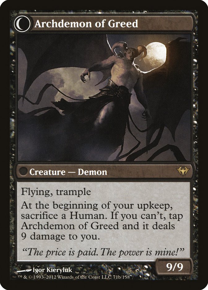 Ravenous Demon // Archdemon of Greed [Dark Ascension] | Good Games Cannington