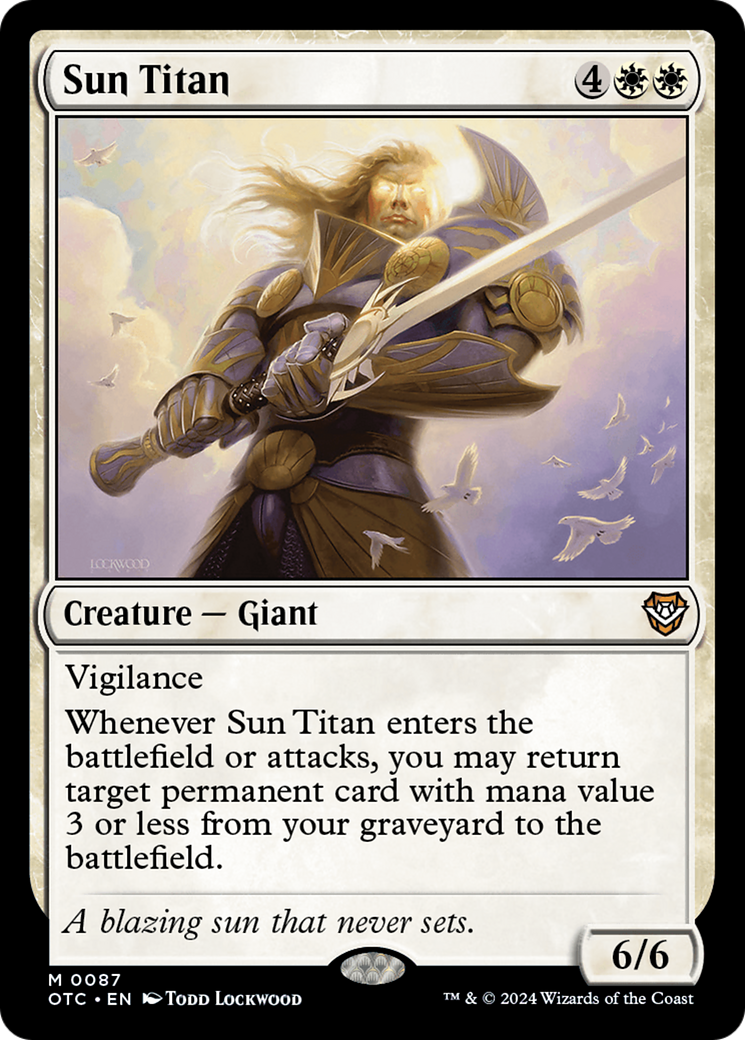 Sun Titan [Outlaws of Thunder Junction Commander] | Good Games Cannington