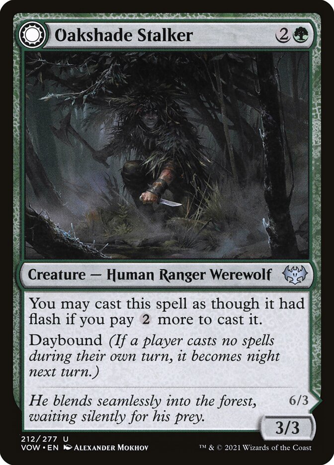 Oakshade Stalker // Moonlit Ambusher 212 (Innistrad: Crimson Vow)  | Good Games Cannington