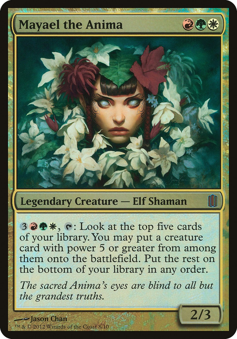 Mayael the Anima (Oversized) [Commander's Arsenal Oversized] | Good Games Cannington