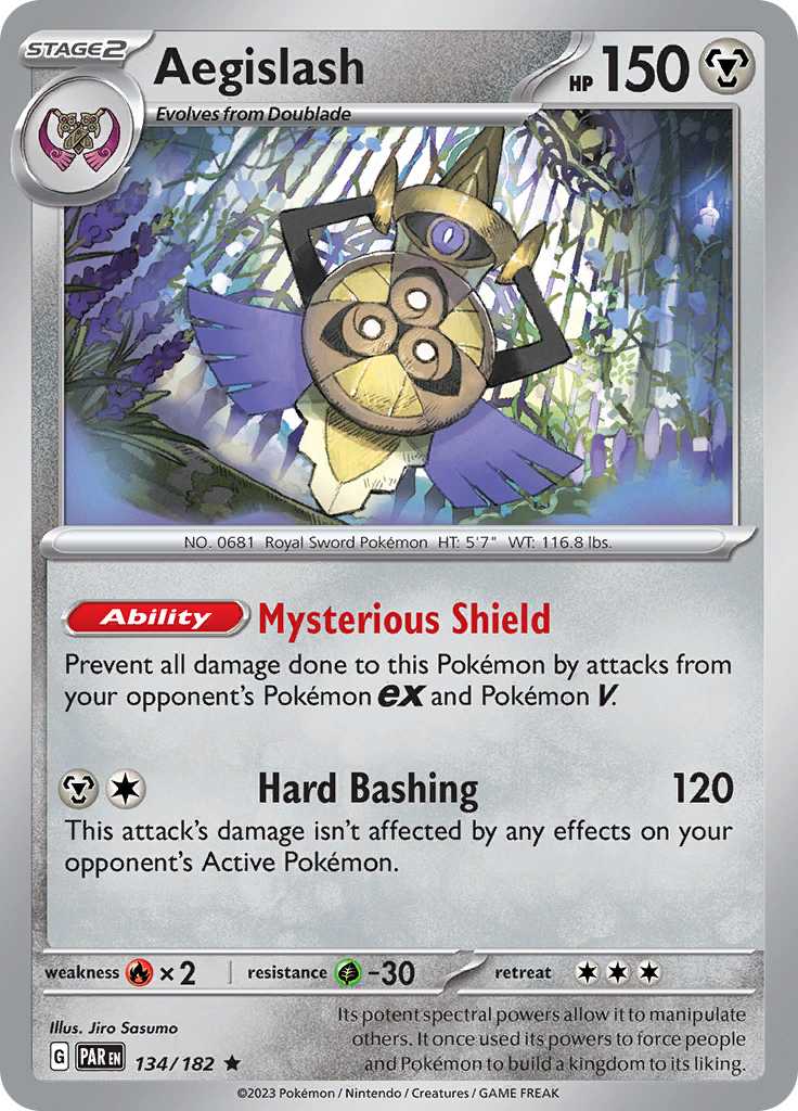 Aegislash (134/182) [Scarlet & Violet: Paradox Rift] | Good Games Cannington