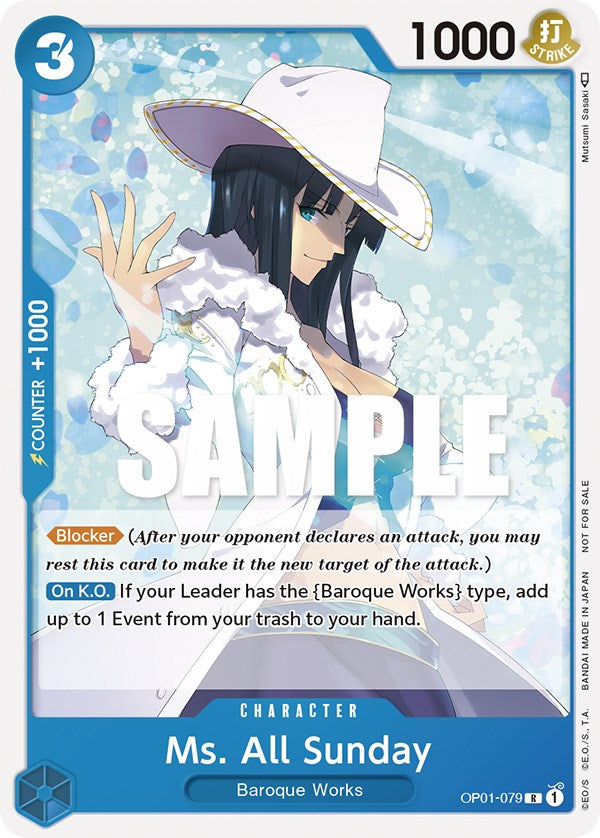 Ms. All Sunday (Promotion Pack 2023) [One Piece Promotion Cards] | Good Games Cannington