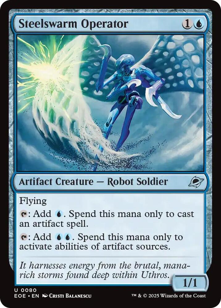 Steelswarm Operator 80 (Edge of Eternities)  - Foil | Good Games Cannington