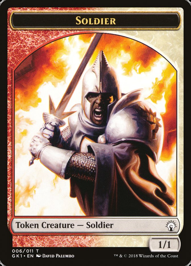 Soldier // Goblin Double-Sided Token [Guilds of Ravnica Guild Kit Tokens] | Good Games Cannington