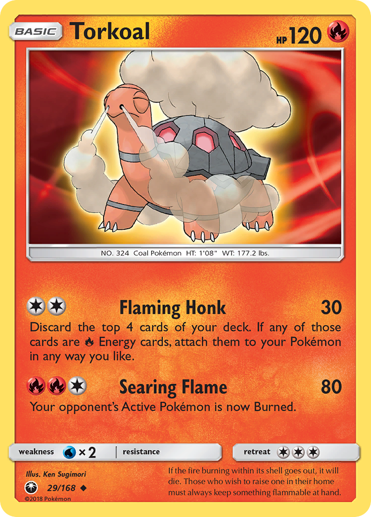 Torkoal (29/168) [Sun & Moon: Celestial Storm] | Good Games Cannington