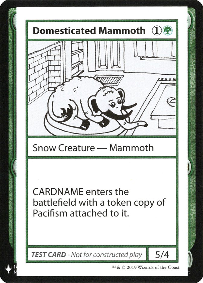Domesticated Mammoth [Mystery Booster Playtest Cards] | Good Games Cannington