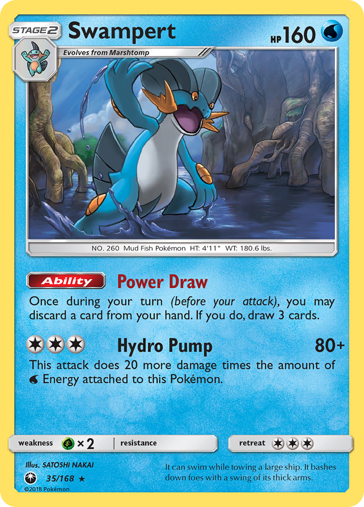 Swampert (35/168) [Sun & Moon: Celestial Storm] | Good Games Cannington
