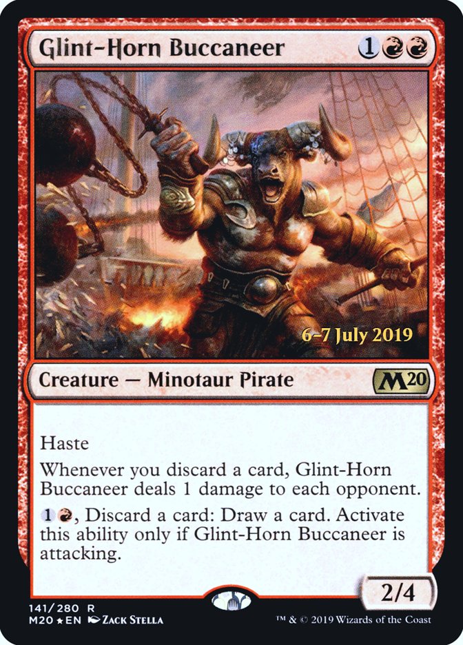 Glint-Horn Buccaneer [Core Set 2020 Prerelease Promos] | Good Games Cannington