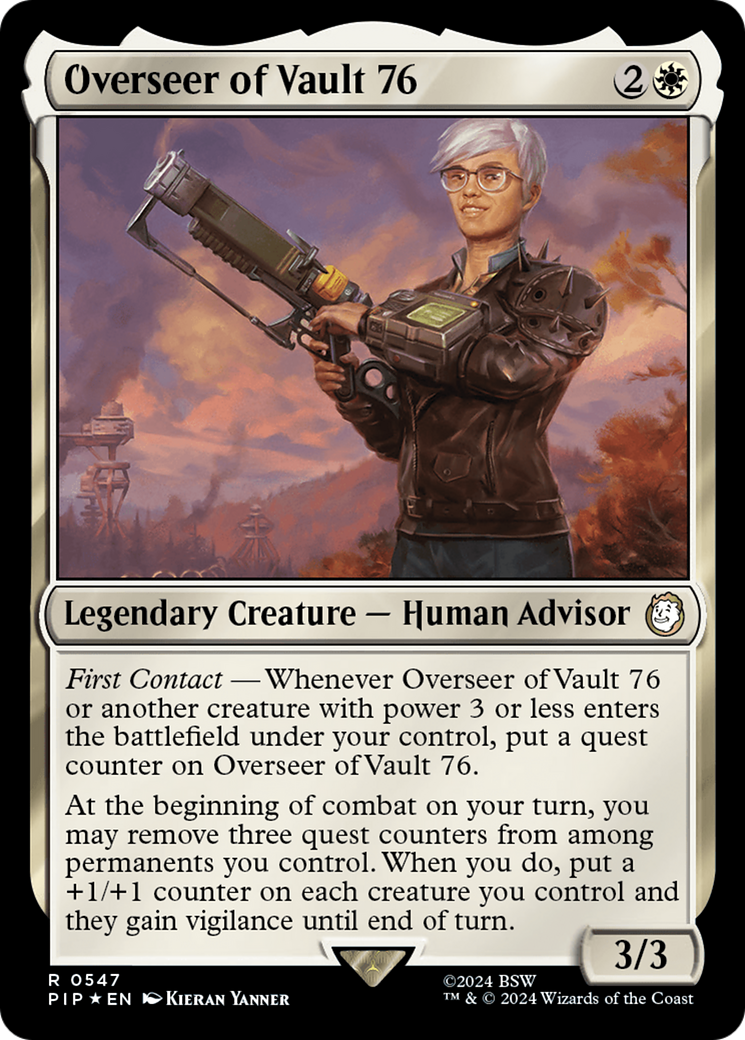 Overseer of Vault 76 (Surge Foil) [Fallout] | Good Games Cannington
