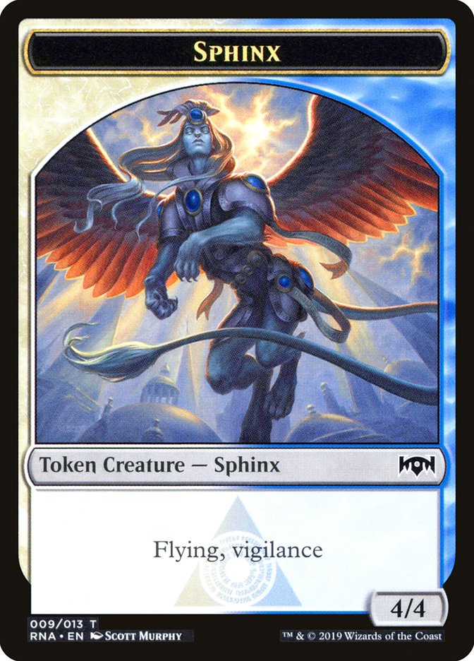 Bird // Sphinx Double-Sided Token [Ravnica Allegiance Guild Kit Tokens] | Good Games Cannington