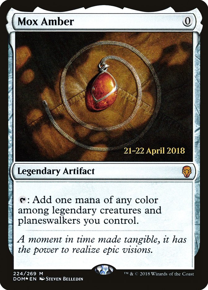 Mox Amber [Dominaria Prerelease Promos] | Good Games Cannington