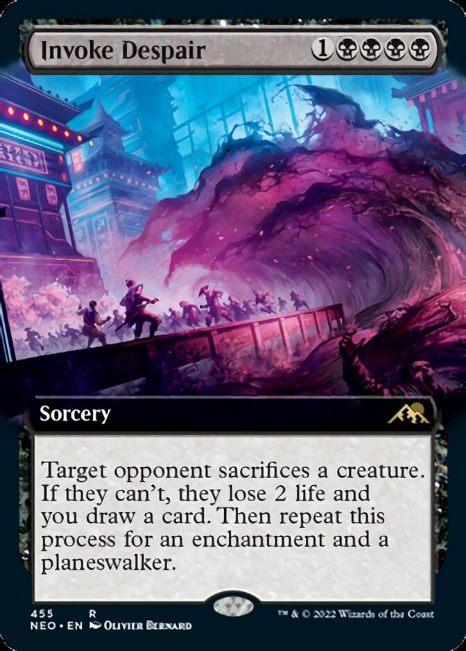 Invoke Despair (Extended Art) [Kamigawa: Neon Dynasty] | Good Games Cannington