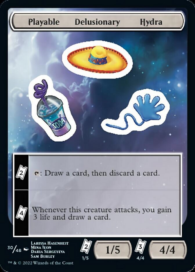 Playable Delusionary Hydra [Unfinity Stickers] | Good Games Cannington