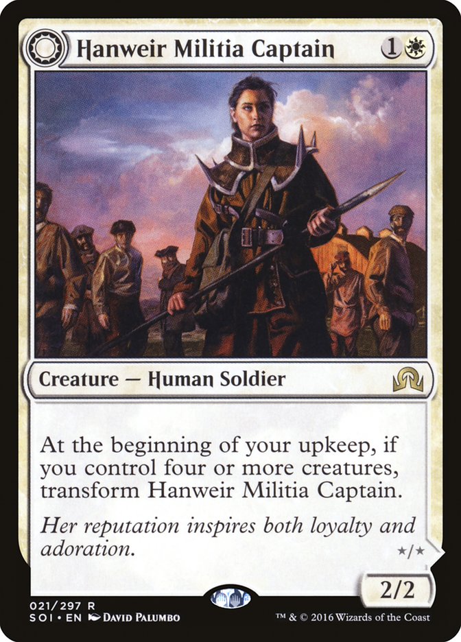 Hanweir Militia Captain // Westvale Cult Leader [Shadows over Innistrad] | Good Games Cannington
