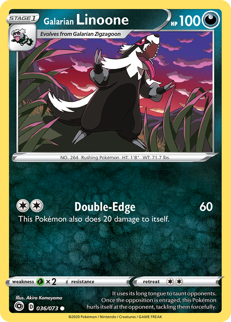 Galarian Linoone (036/073) [Sword & Shield: Champion's Path] | Good Games Cannington